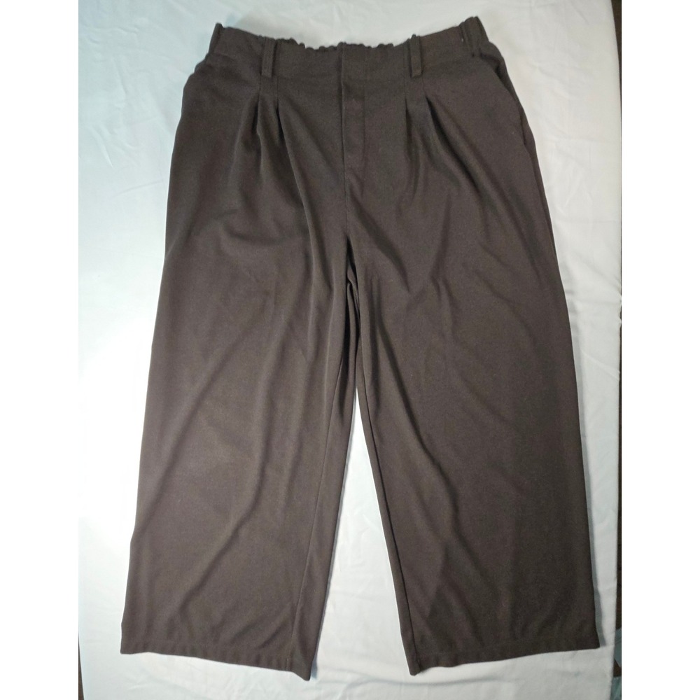 Halara Flex™ High Waisted Pocket Wide Leg Waffle Work Pants Size XL Brown